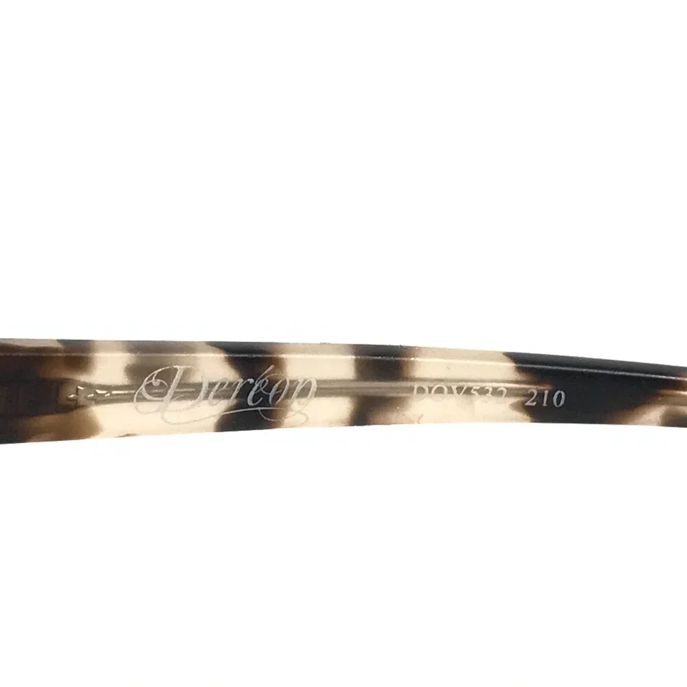 Dereon DOV532 210 Eyeglasses Frames Brown Tortoise Round Half Rim 53-20-140